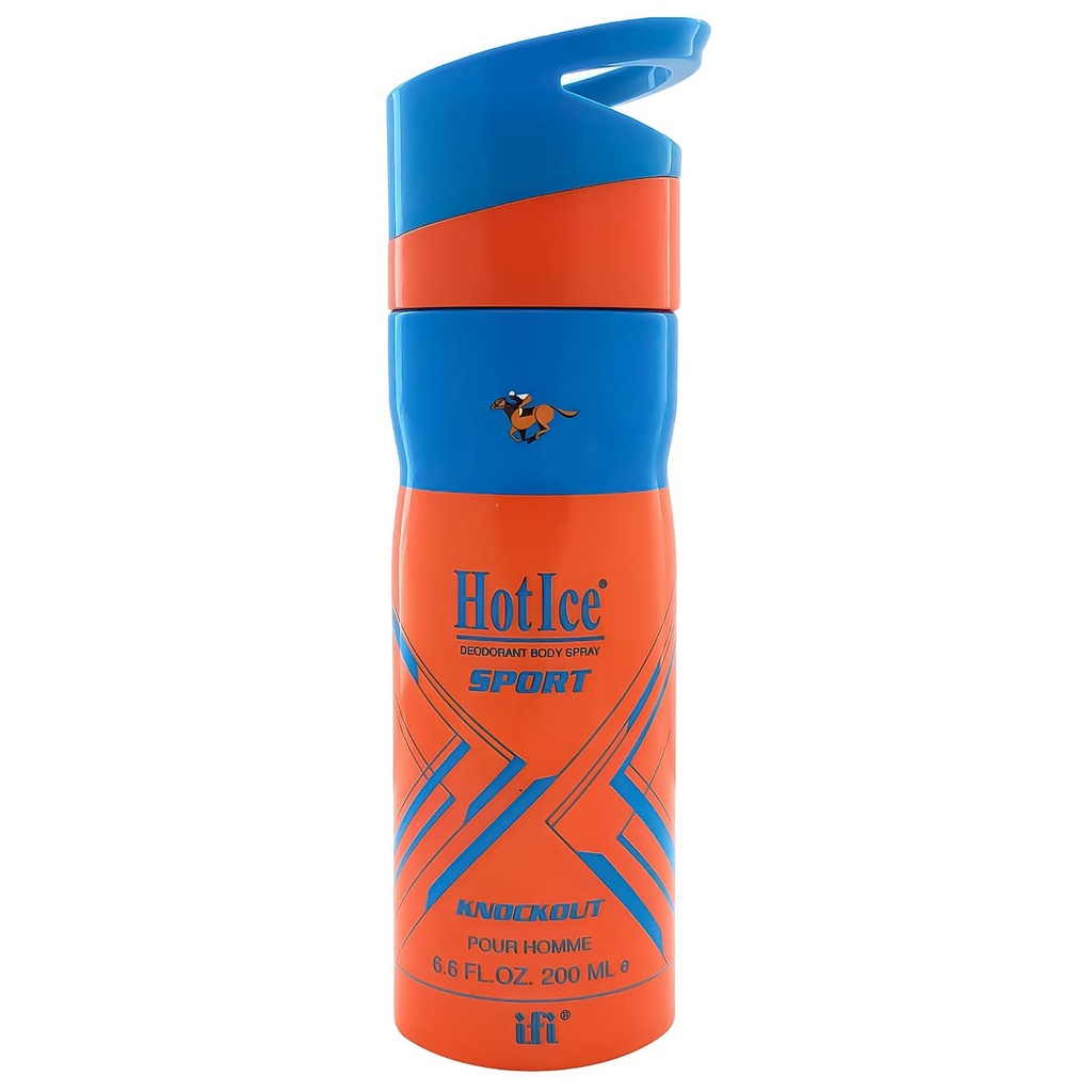 هوت ايس سبورت سبراى - Hot Ice Sport Spray (men, 200ml, Knockout)