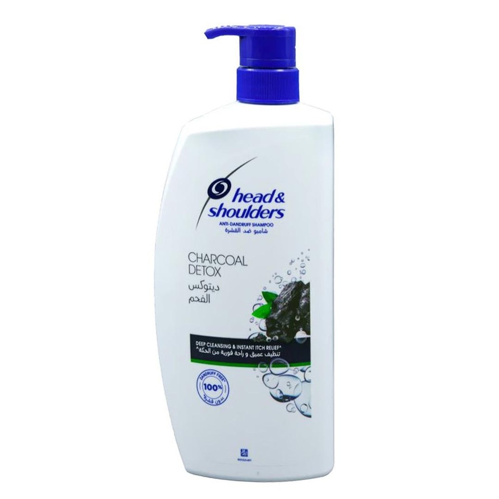 هيد&شولدرز شامبو - Head&Shoulders Shampoo (1L, Charcoal Detox, without)
