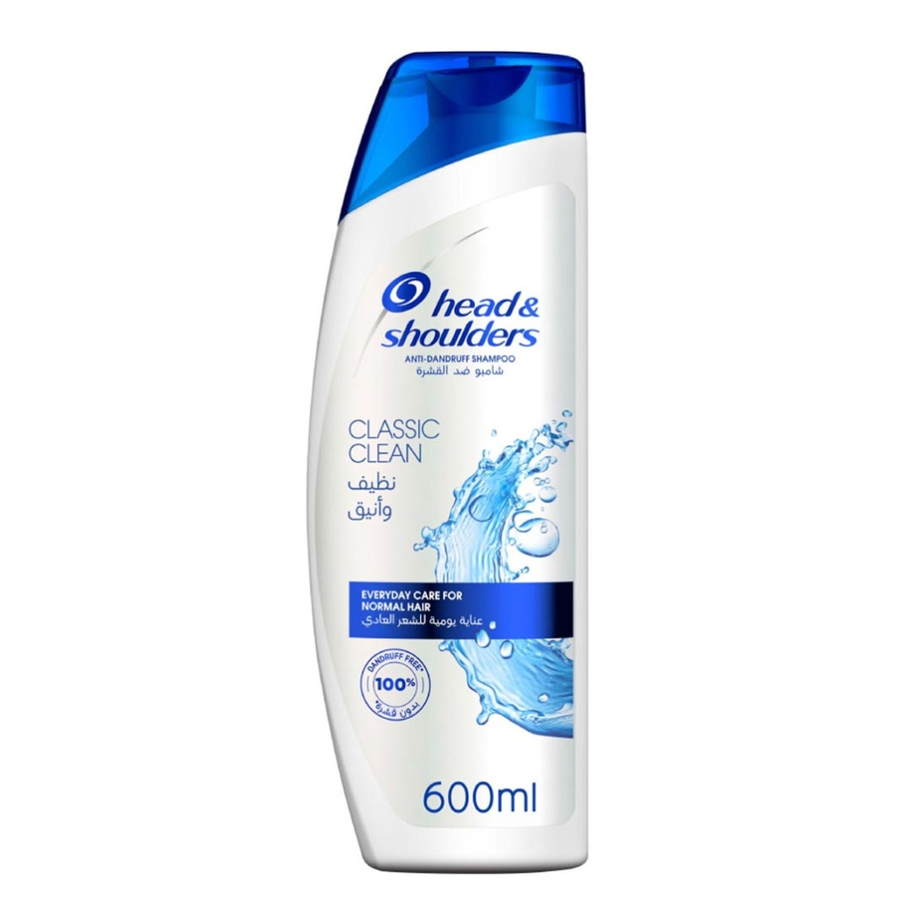 هيد&شولدرز شامبو - Head&Shoulders Shampoo (600ml, Classic Clean, without)