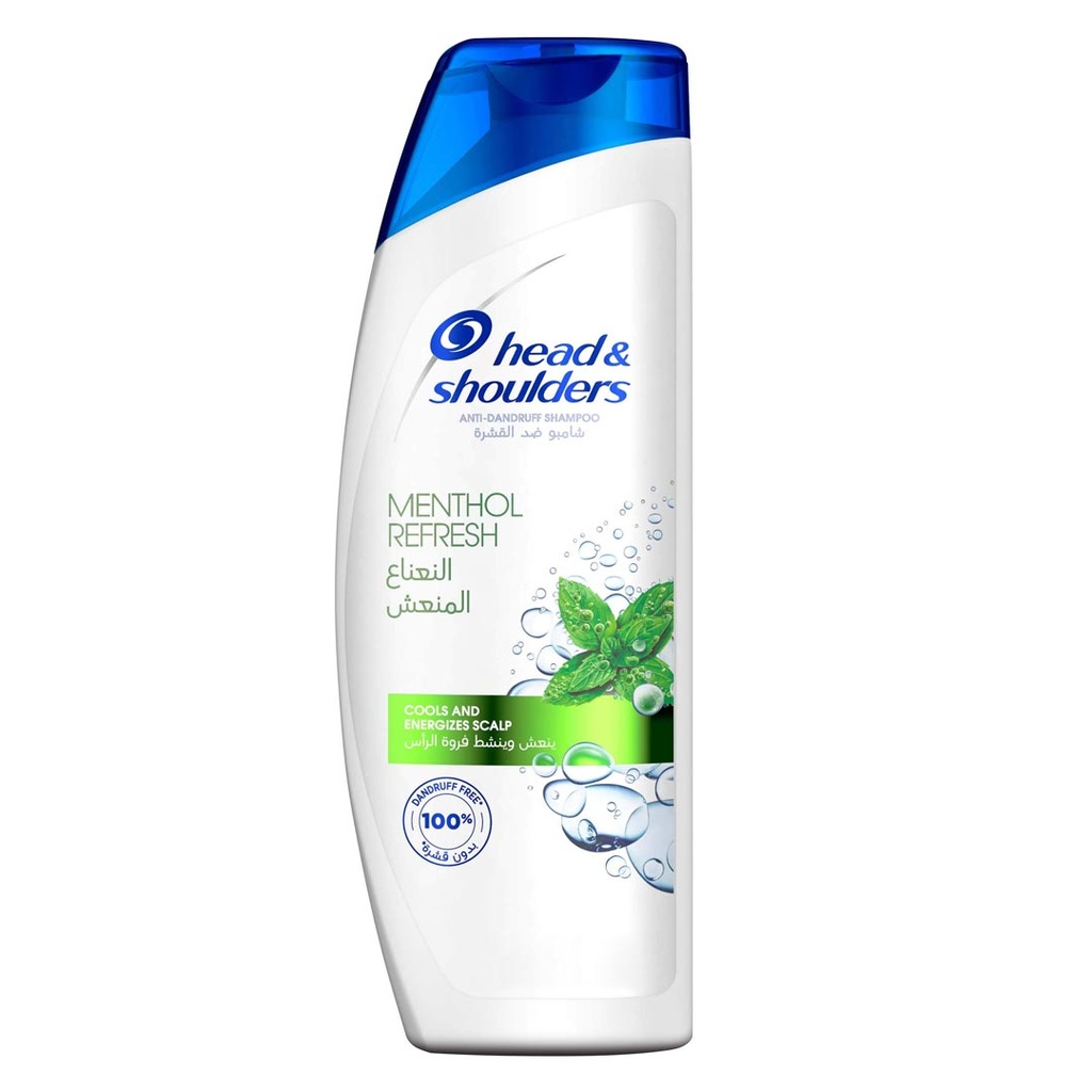هيد&شولدرز شامبو - Head&Shoulders Shampoo (600ml, Menthol Refresh, without)