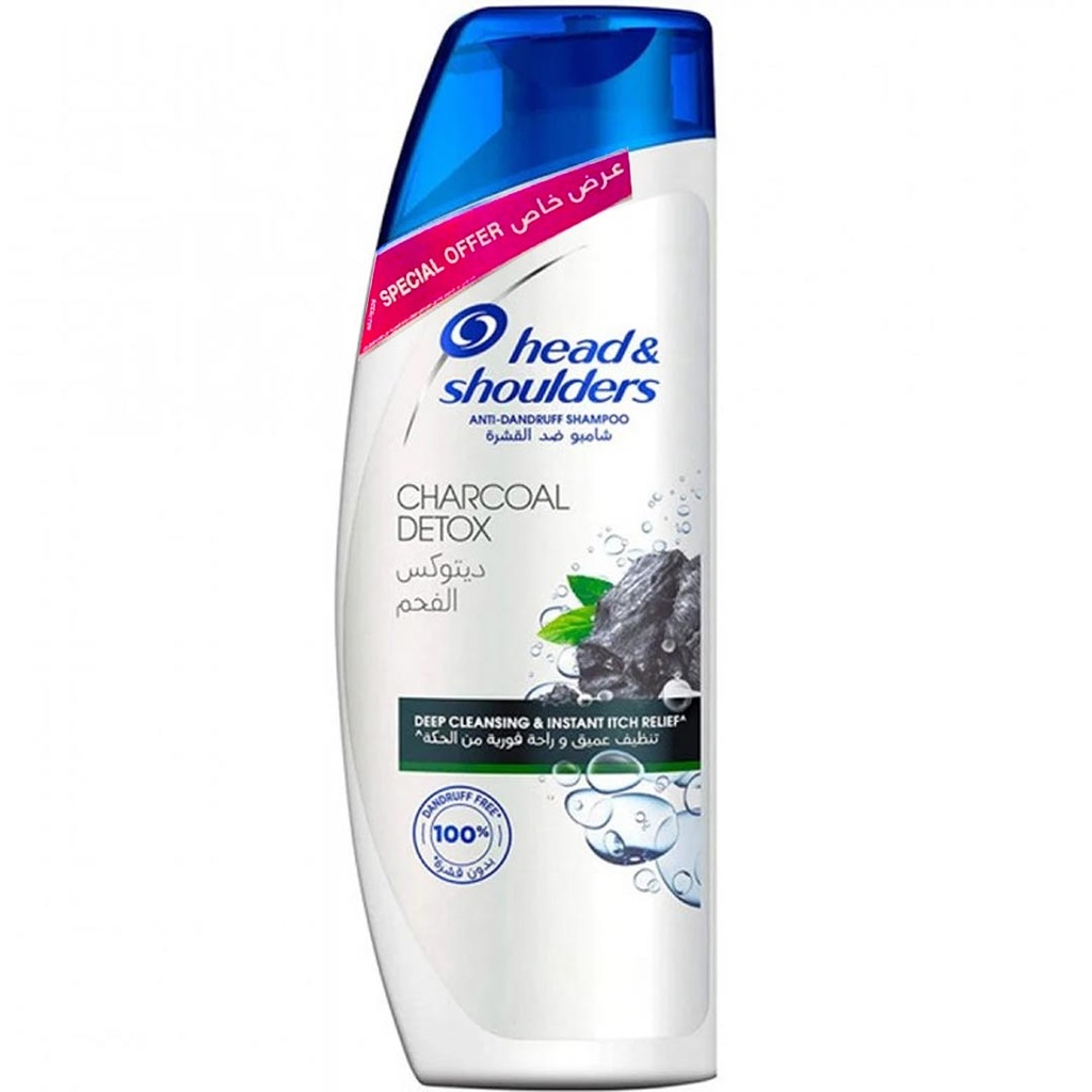 هيد&شولدرز شامبو ديتوكس الفحم - Head&Shoulders Shampoo Charcoal Detox (400ml, Special Offer)