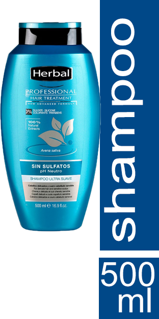 هيربل بروفيشينال شامبو - Herbal Professional Shampoo (500ml, Oats)