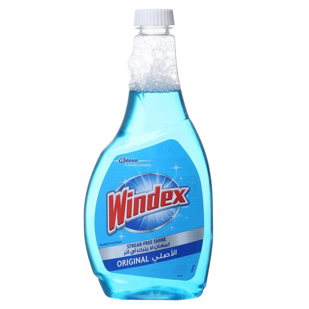 ويندكس منظف زجاج غيار - Windex Glass Cleaner Spare (500ml)