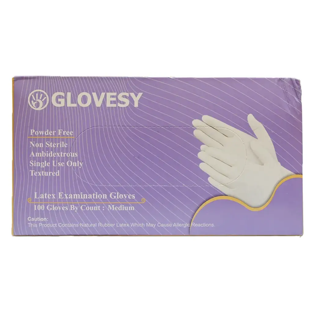 جلوفزى لاتكس - Glovesy Latex 100Psc (M)