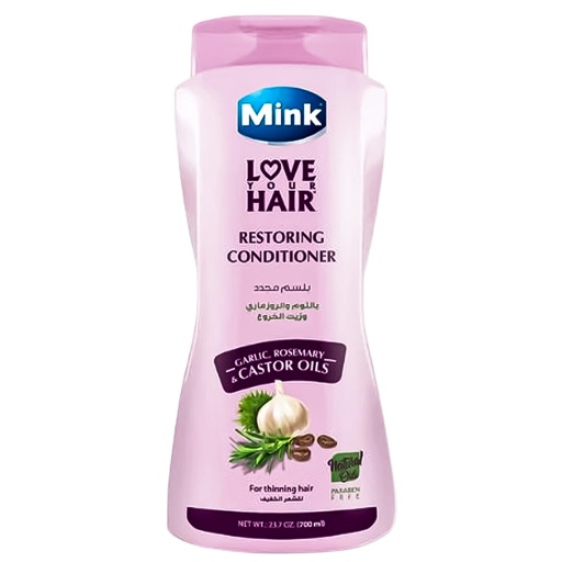 [مجدد 6222014500138] مينك بلسم - Mink Conditioner (700ml, Garlik&Rosemary, without)
