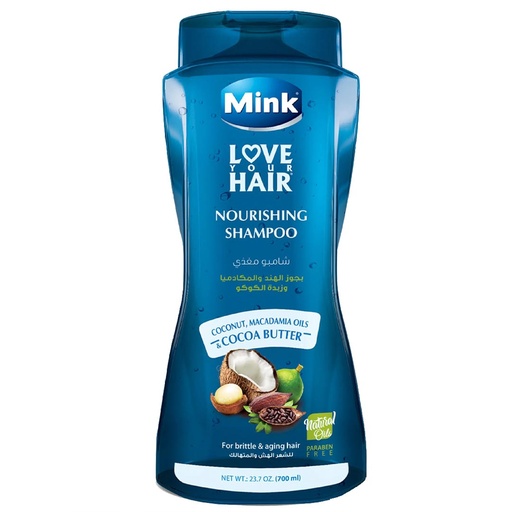 [مغذى 62220145000775] مينك شامبو - Mink Shampoo (700ml, Coconut&Macadamia, without)