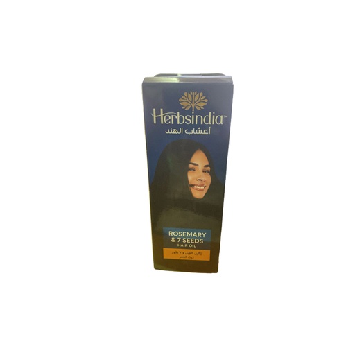 اعشاب الهند زيت اكليل الجبل&7بذور - Herbsindia Oil Rosemary&7Seeds (180ml)