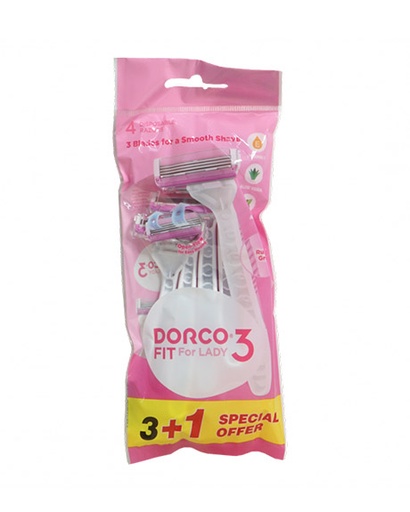 دوركو 3 فيت نسائى - Dorco 3 Fit Woman (3+1PC)