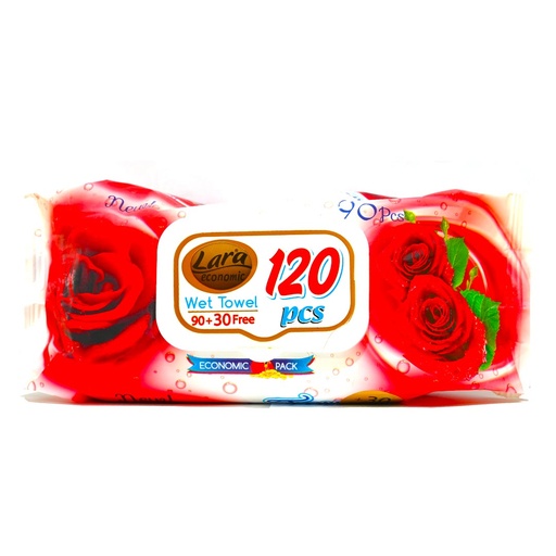 لارا بيبى مناديل - Lara Baby Wipes (Wild Rose, without, 120PC)