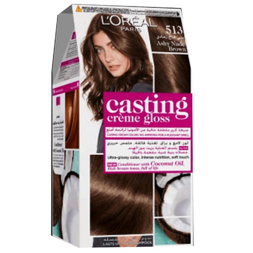 لوريال صبغة - Loreal Color (Casting, 48ml, without, Light gray brown 513)