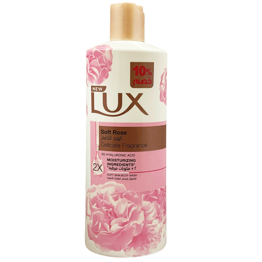 لوكس شاور ورد ناعم خصم 10% - Lux Shower Soft Rose Offer 10% (500ml)