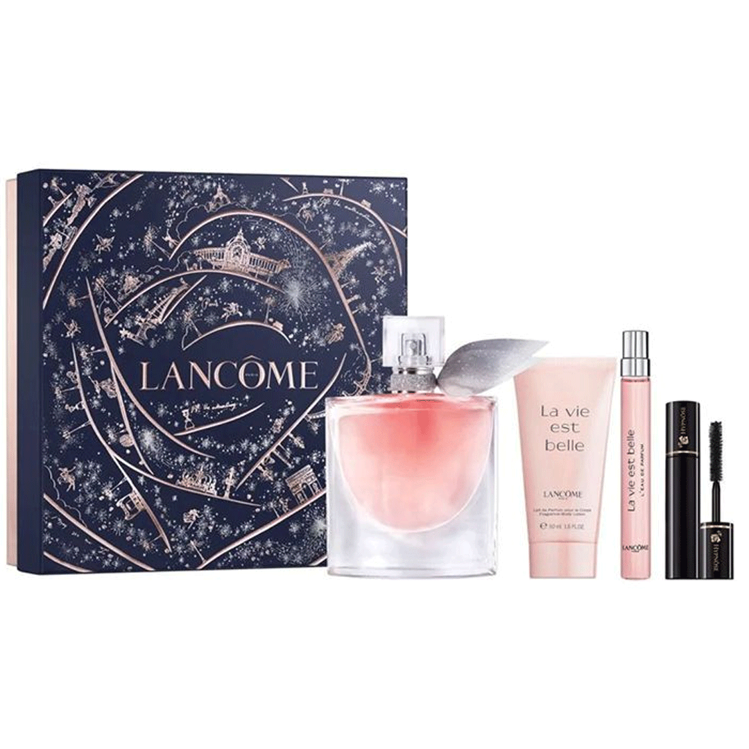 لانكوم لافى اى بيل طقم - Lancome La Vie Est Belle Set EDP-W (100ml+10ml+50ml+2ml)