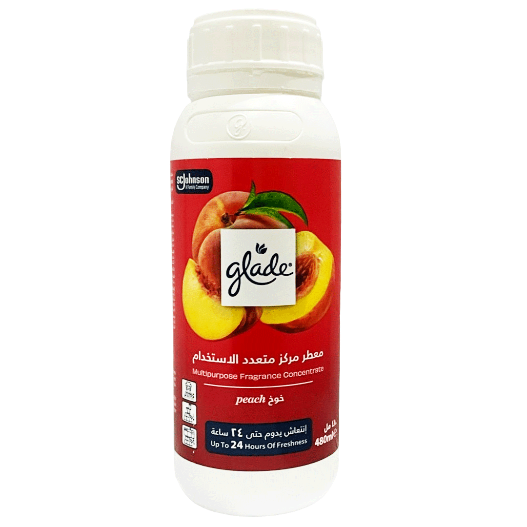 جليد ملطف جو مركز خوخ - Glade Air Freshener Concentrated Peach (480ml)